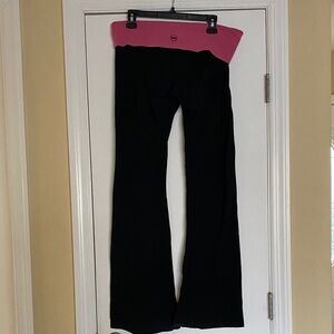 So Low Cotton Stretch Yoga/Gym Logo Fold Over Pants Full Length Butter Soft